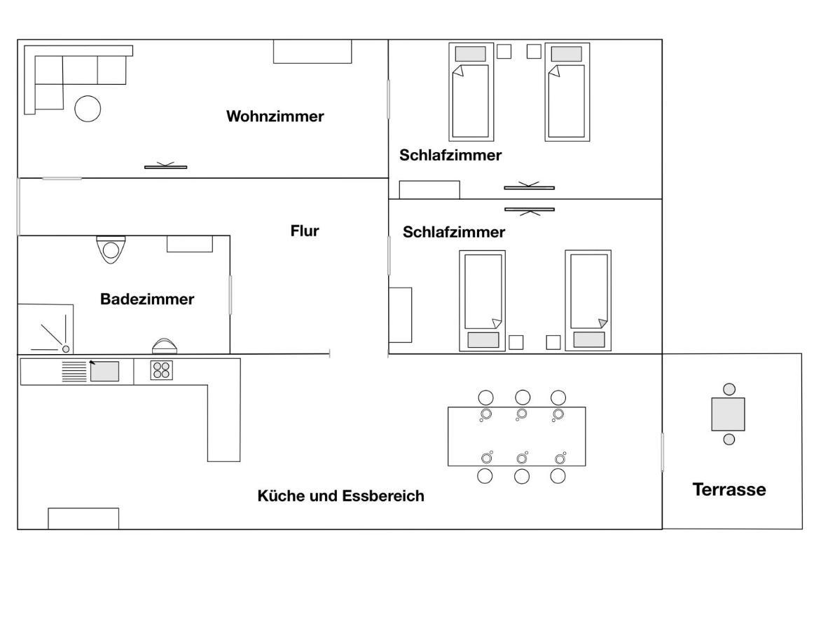 Moderne Ferienwohnung Klosterblick Guxhagen Extérieur photo